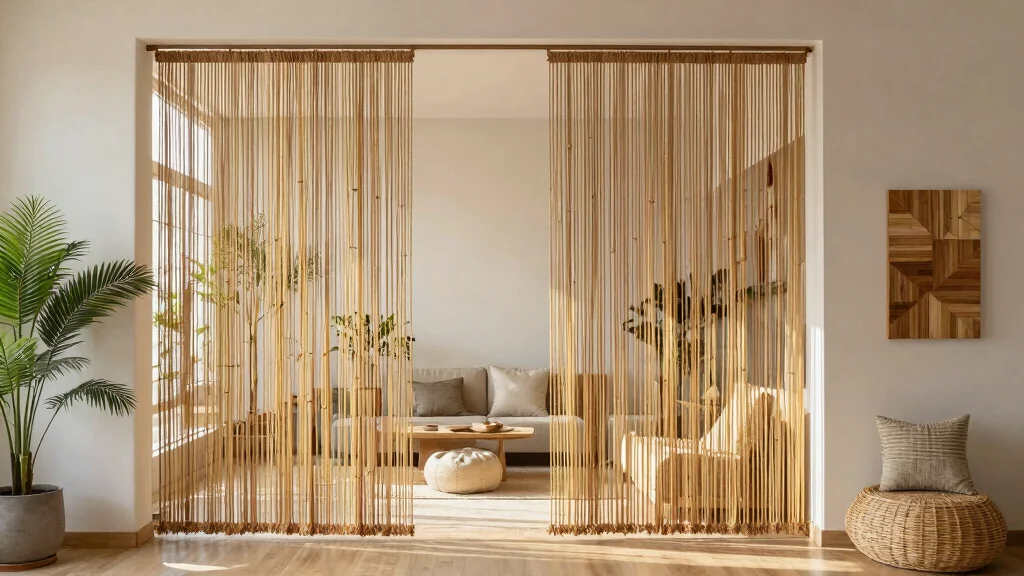 17 Bamboo Beaded Curtains Doorway Ideas for Zen Homes