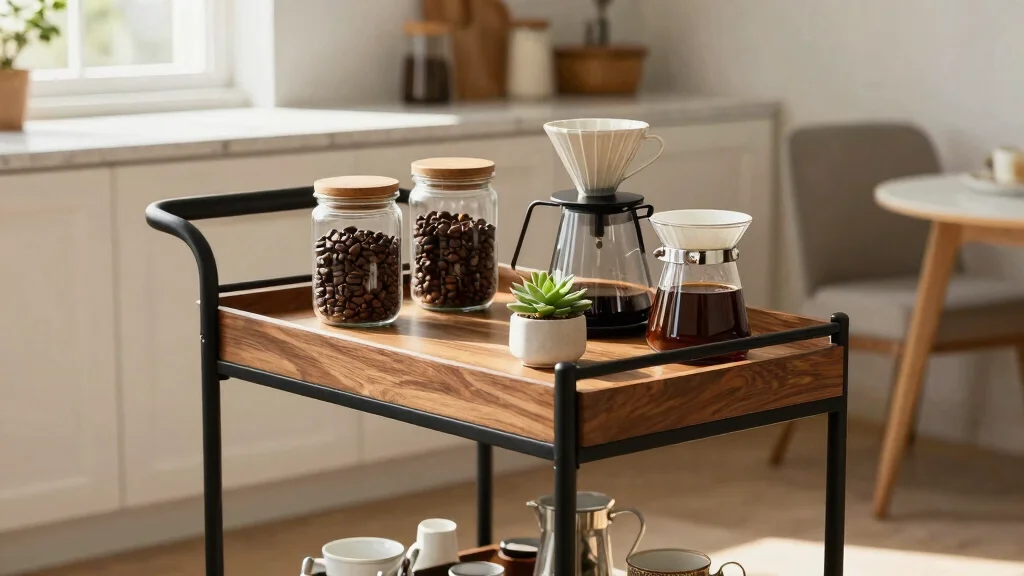 17 Coffee Bar Cart Ideas for Flexible Spaces