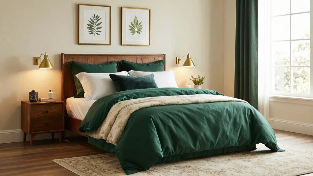 17 Hunter Green Bedding Ideas for Classic Elegant Rooms