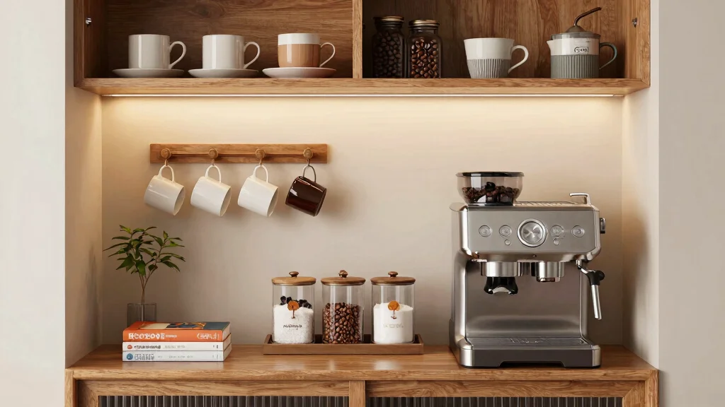 18 Coffee Bar in Pantry Ideas for Hidden Stations