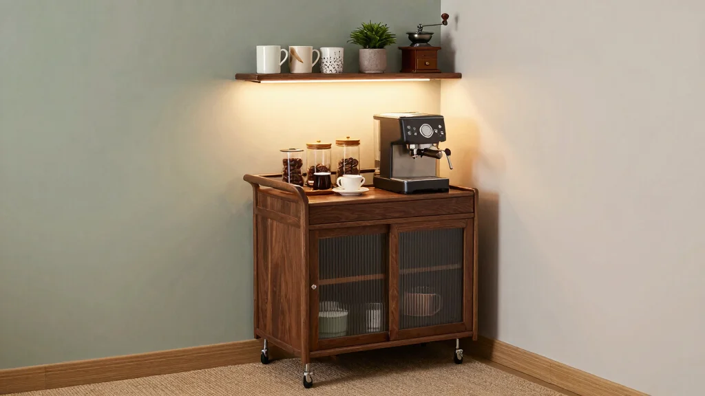 18 Corner Coffee Bar Ideas to Maximize Space