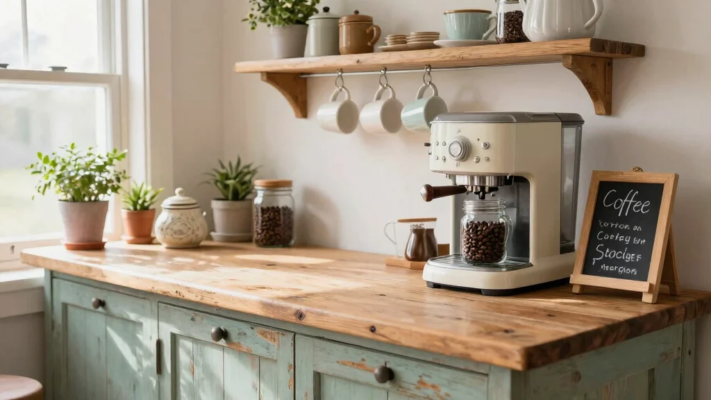 18 Farmhouse Coffee Bar Ideas for Warm Rustic Style