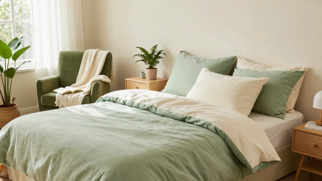 18 Green and Cream Bedding Ideas for Cozy Elegant Beds