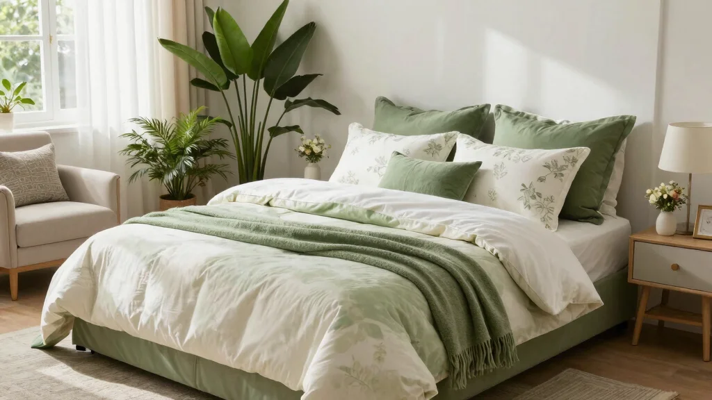 18 Green and White Bedding Ideas for Timeless Bedrooms