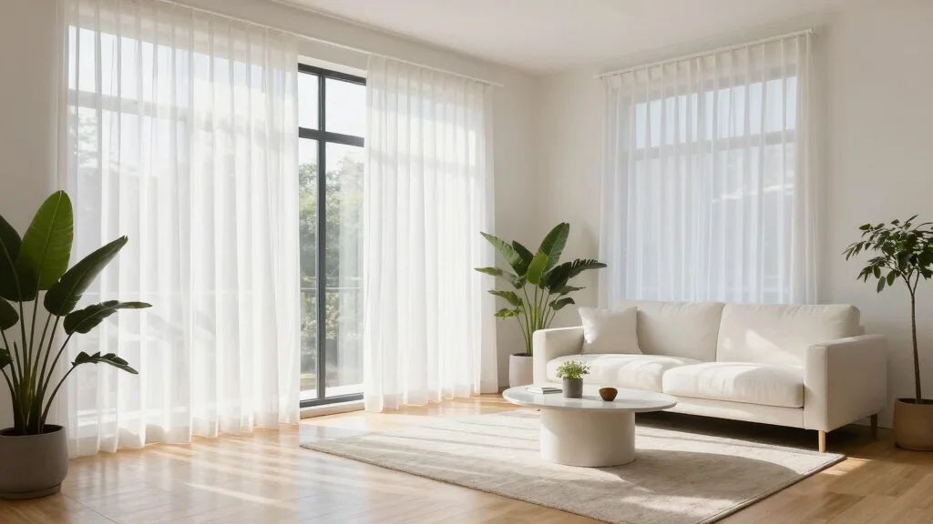 18 Sheer White Curtains Ideas for Bright Minimal Rooms