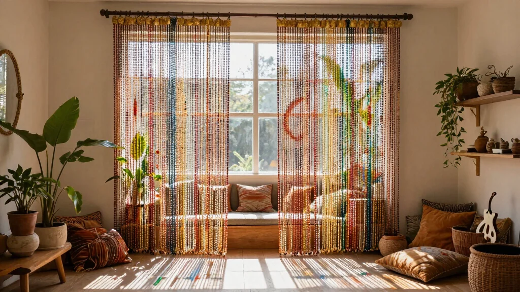 19 Beaded Curtains Window Sun Catcher Ideas