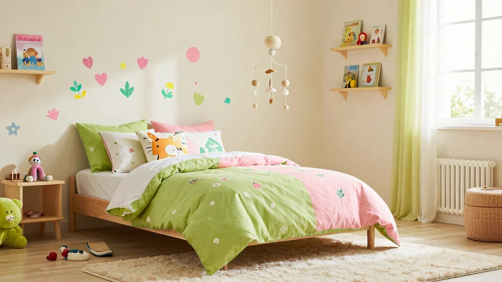 19 Green and Pink Bedding Ideas for Fresh Playful Style