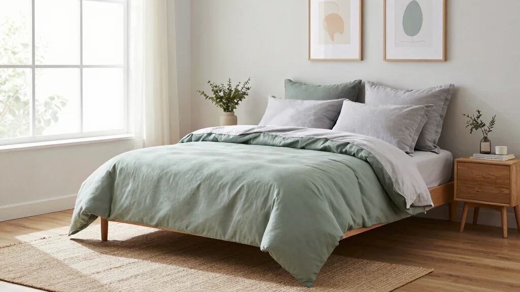 19 Grey and Green Bedding Ideas for Soft Minimal Style