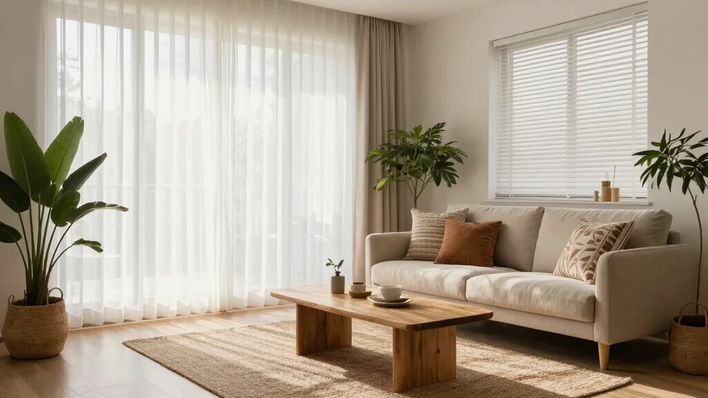 19 Sheer Curtains Living Room with Blinds Ideas