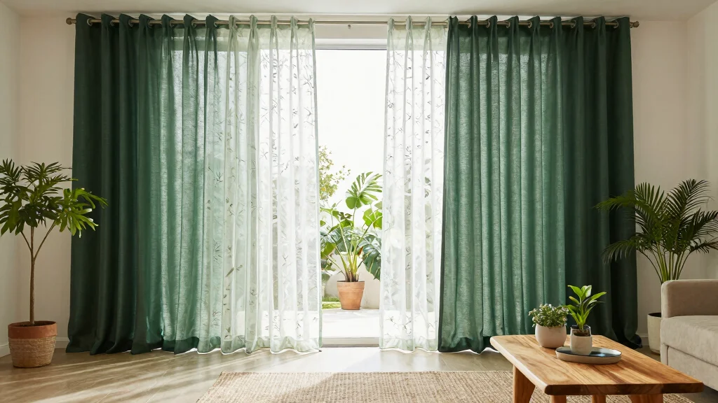 19 Sheer Curtains with Blackout Curtains Ideas for Eco-Friendly Home Styling