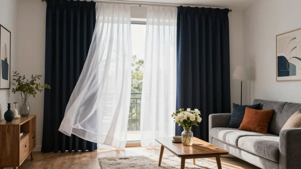 19 Sheer and Blackout Curtains Together Ideas
