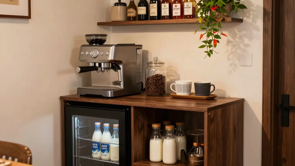 Coffee Bar With Fridge: 13 Ideas for a Functional, Stylish Setup