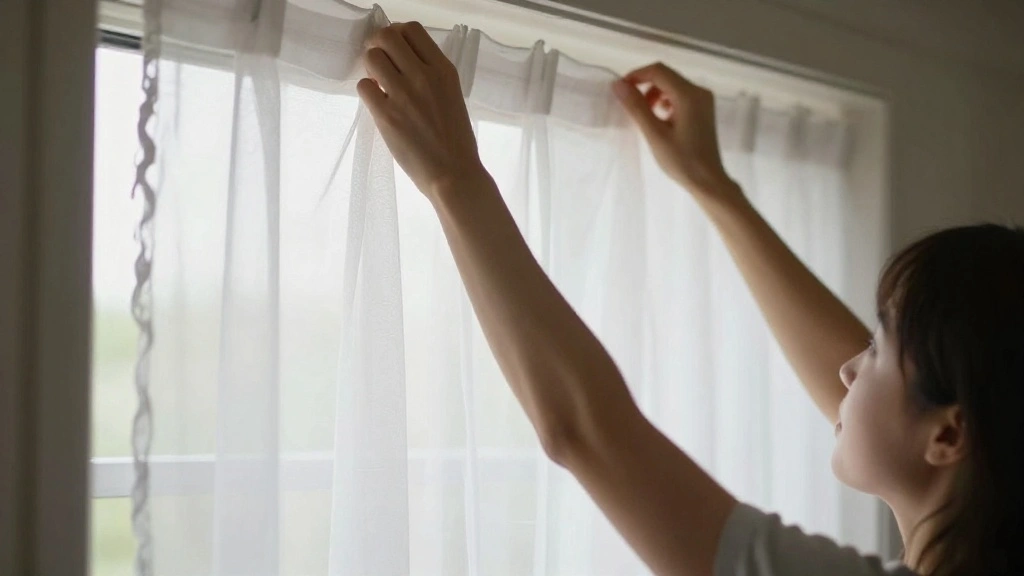 How to Choose the Right Sheer Fabric for Your Window (Linen vs. Voile vs. Chiffon) - Step 10: Install the Sheer Fabric 1