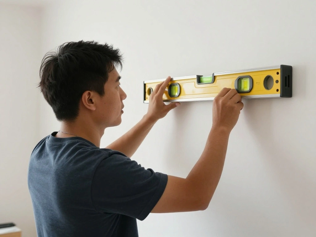 How to Create a Gallery Wall in a Gender-Neutral Nursery (Layout Templates Included) - Step 6: Adjust and Level the Frames 1