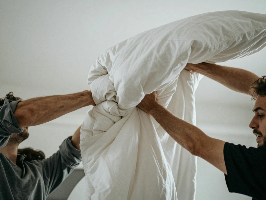 How to Fluff a Duvet So It Looks Full and Perfectly Puffy Every Morning - Step 2: Shake It Up 1