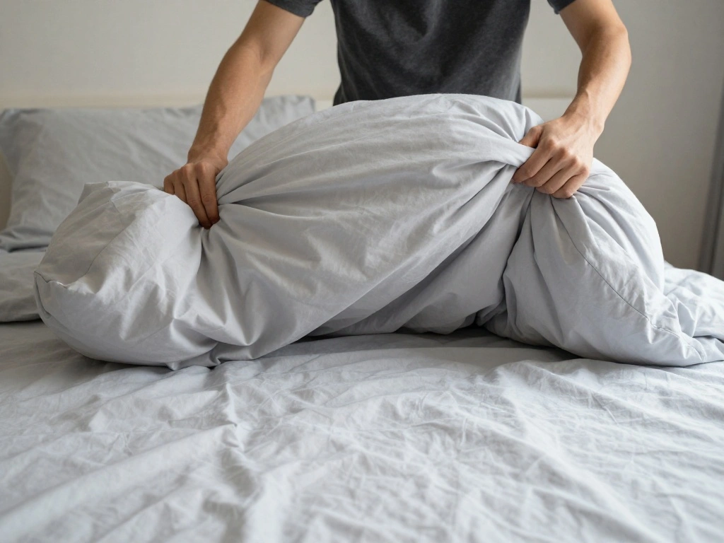 How to Fluff a Duvet So It Looks Full and Perfectly Puffy Every Morning - Step 4: Flip It Over 1