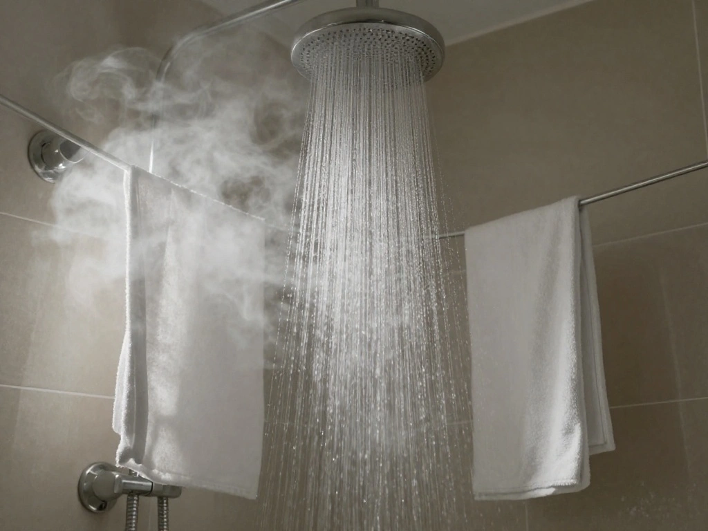 How to Get Wrinkle-Free Sheets Without an Iron (Hotel Hacks That Work) - Step 4: Steam in the Bathroom 1