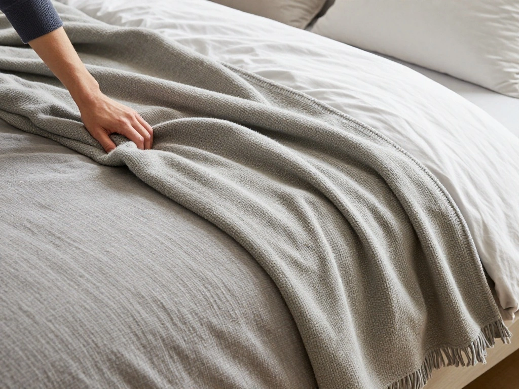 How to Layer a Bed With a Duvet, Coverlet, AND Throw — The Hotel Triple-Layer Method - Step 5: Position the Throw Blanket 1