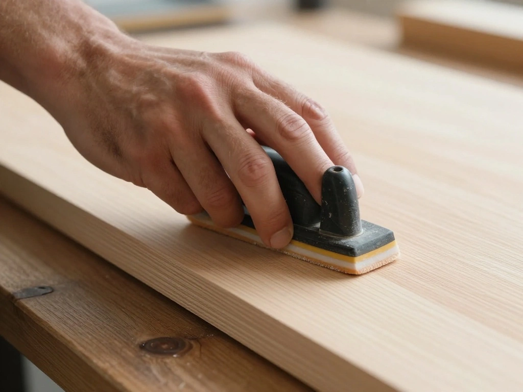 How to Make a DIY Wooden Name Sign for a Gender-Neutral Nursery (Free Template) - Step 2: Prepare the Wood 1