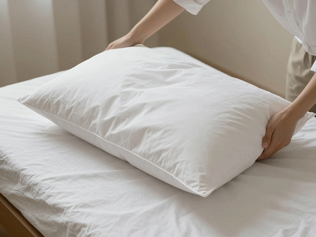 How to Make a Hotel Bed Step by Step: The Complete Method - Step 6: Fluff the Pillows 1
