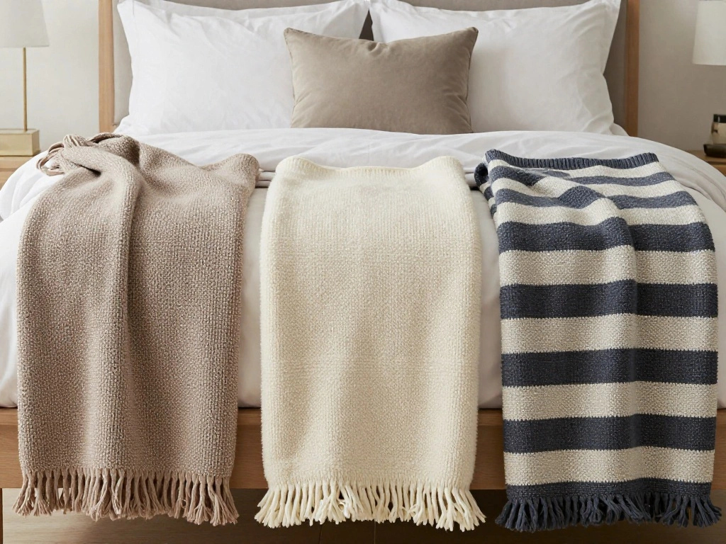 How to Place a Throw Blanket at the End of a Bed (4 Hotel-Approved Ways) - Step 1: Choose the Right Throw Blanket 1