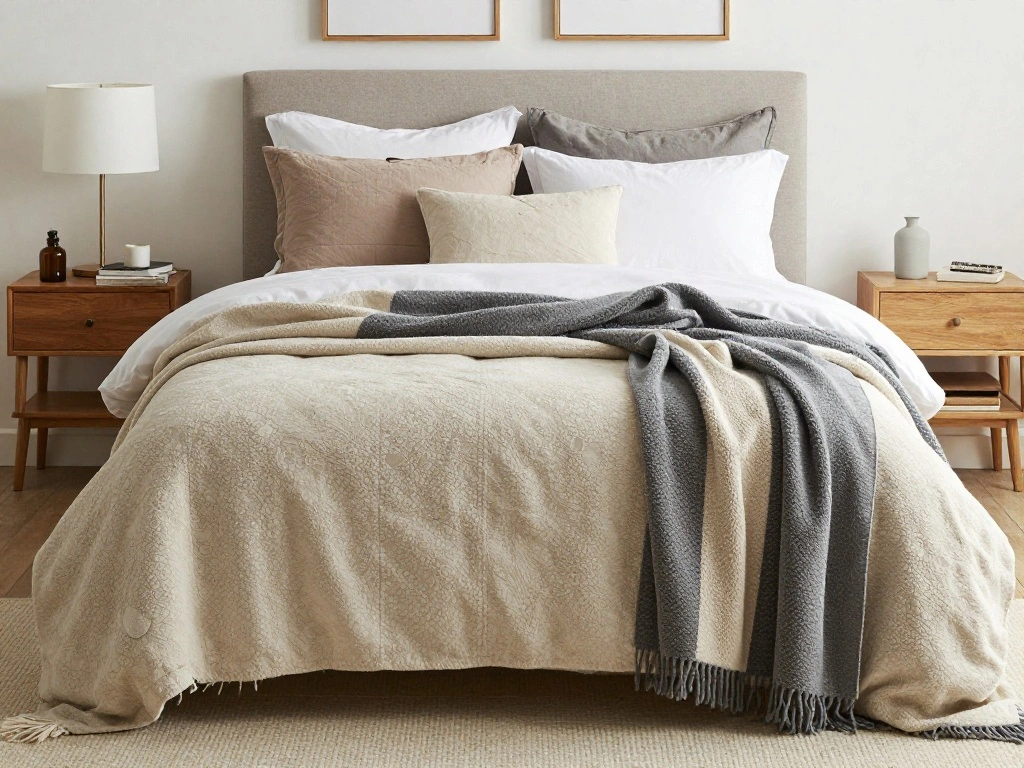 How to Place a Throw Blanket at the End of a Bed (4 Hotel-Approved Ways) - Step 3: Decide on a Style of Placement 1