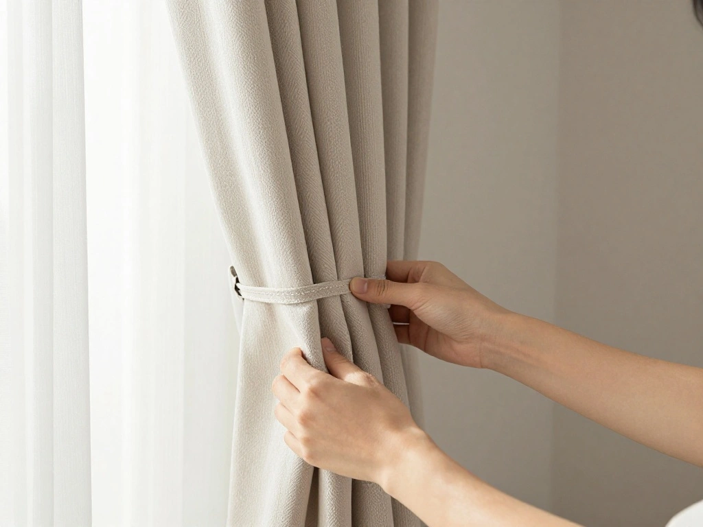 How to Style Sheer Curtains with Tiebacks for a Polished, Pulled-Together Look - Step 7: Gather the Curtains with Tiebacks 1