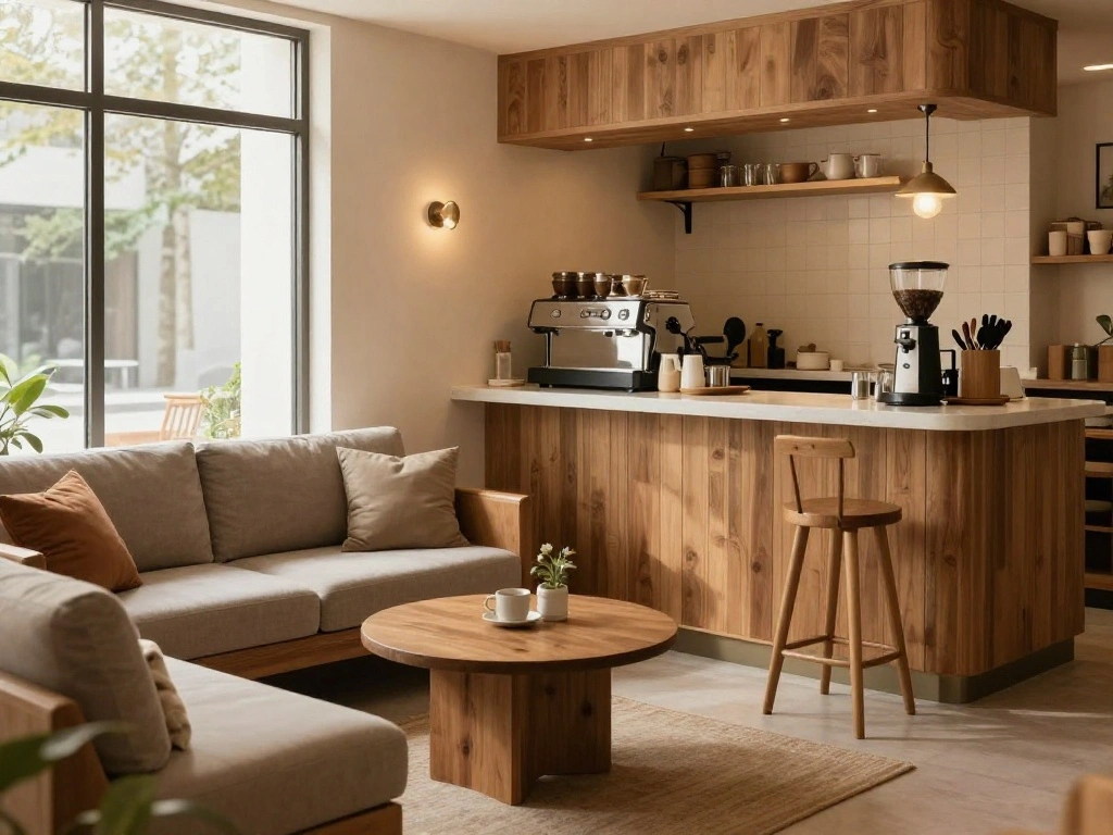 How to Style a Fall Coffee Bar Step-by-Step (Even If You're Not a Decorator) - Step 8: Create Seating Options 1