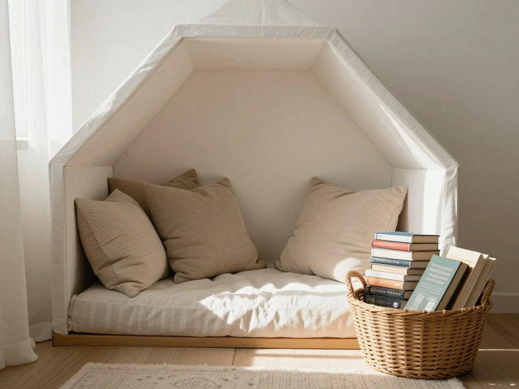 How to Transition a Gender-Neutral Nursery Into a Toddler Room Without Redecorating - Step 6: Create a Reading Nook 1