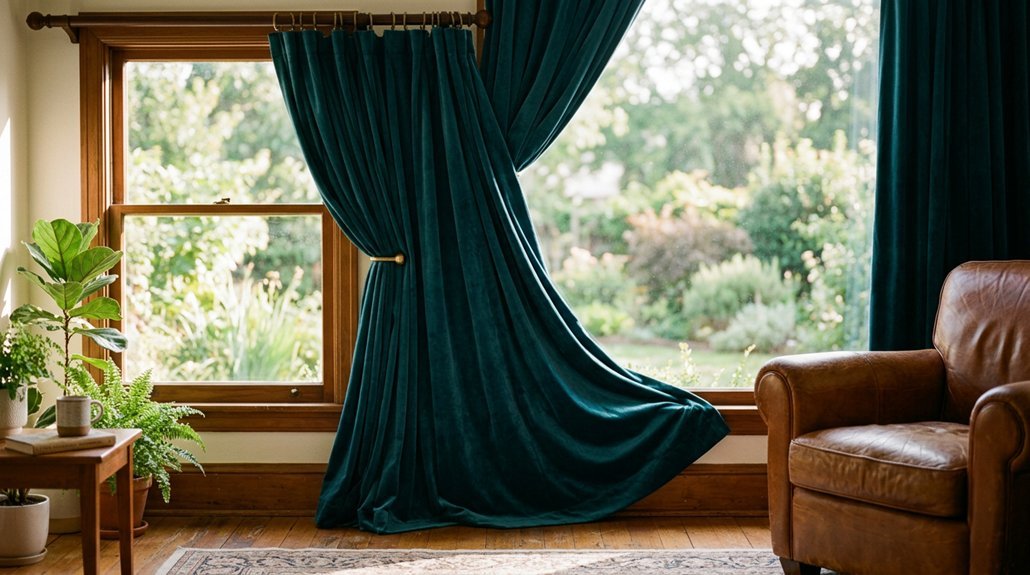 curtain colors for brown furniture