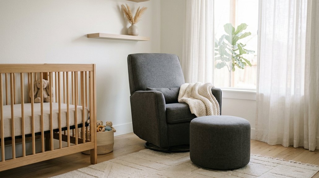 glider with ottoman nursery essential