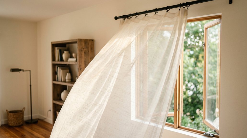 lightweight transparent window curtains