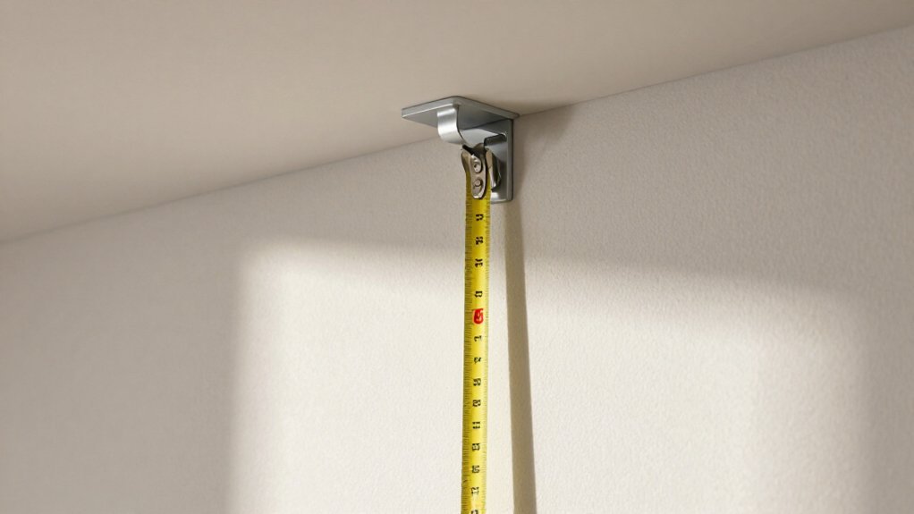 measure rods from ceiling
