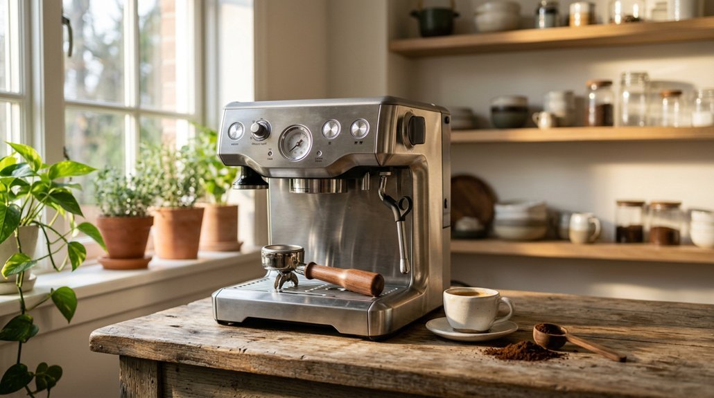 step by step espresso machine use