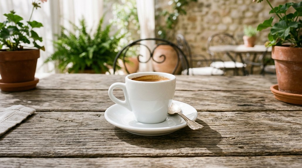 white espresso creamy coffee drink